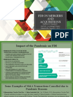 FDI On Mergers and Acquisitions