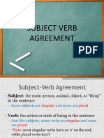 Subject Verb Agreement