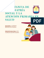 Importancia de La Pediatria Social y La Aps