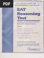 SAT Practice Test #1 Answer Key | PDF | Tests | Standardized Tests