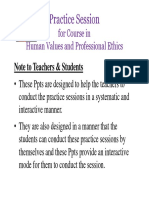 Practice Session for Human Values and Professional Ethics
