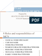 Tpoic #3 Roles and Responsibilities of MCN