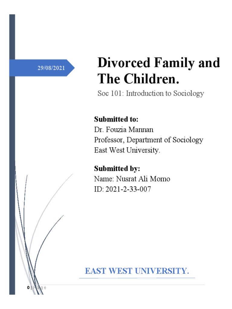 Impact of Divorce on Children | PDF | Divorce | Child Custody