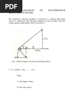 Phaser Diagram of Synchronous Reluctance Motor