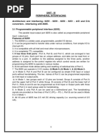 Unit 3 - Peripheral Interfacing