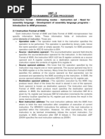 Unit 2 - Programming of 8085 Microprocessor