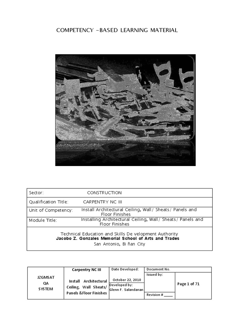 Ceilings and Floors CBLM | PDF | Flooring | Screw