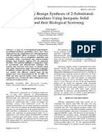 Environmentally Benign Synthesis of 2-Substituted4,6-Diaryl Pyrimidines Using Inorganic Solid Supports and Their Biological Screening