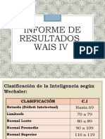 Deterioro Cognitivo y Modelo de Informe Wais IV