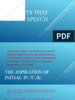 Variants That Affect Speech