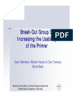 Break - Out Group 3: Increasing The Usability of The Primer