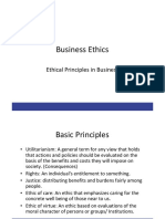 Business Ethics: Ethical Principles in Business