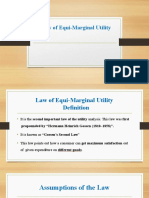 Law of Equimarginal Utility