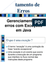 Gerenciamento de Erros Com Exceções em Java