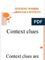 Defining Words Through Context