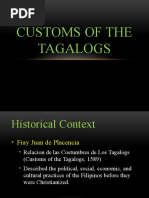 Customs of The Tagalogs