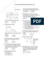 Soal Ulangan Materi Koordinat Kartesius Kelas 8 - Compress