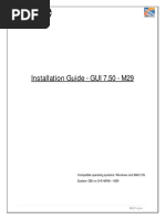 Installation-Guides GUI7.50 M29 V1.0