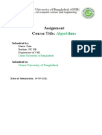 Assignment Course Title:: Algorithms