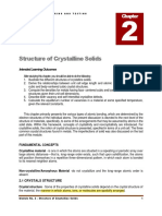 Module 2. Structure of Crystalline Solids