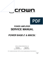 Service Manual: Power Base-2 & 800CSL