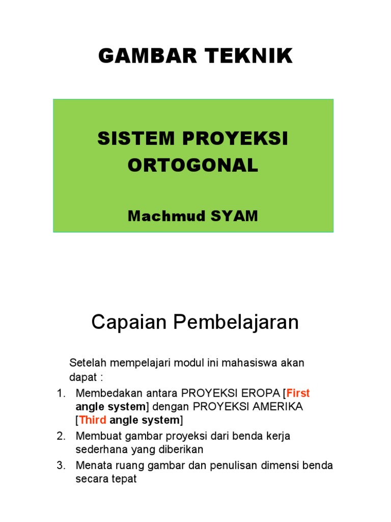 Perbandingan Proyeksi Eropa dan Amerika | PDF | Metode & Bahan Ajar