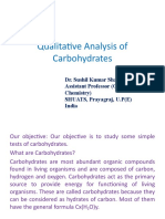 Qualitative Analysis of Carbohydrates