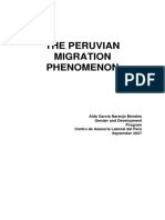 Peruvian Migration Phenomenon