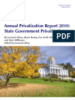 Reason Foundation: State Annual Privatization Report 2010