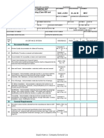 Saudi Aramco Inspection Checklist