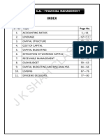 Inter CA Financial Management Homework Solutions