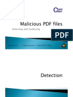 Malicious PDF Files Detecting and Analyzing