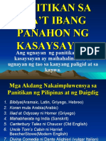 Panitikan Sa Ibat Ibang Panahon NG Kasaysayan