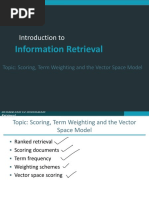 Lecture 6 Score - Term Weight - Vector Space Model