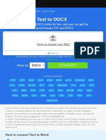 Text To DOCX Online Converter - Convert Text To DOCX For FREE