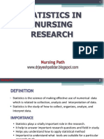 Statistics in Nursing Research