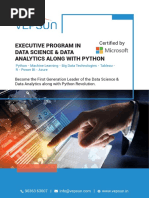 Executive Program in Data Science & Data Analytics Along With Python