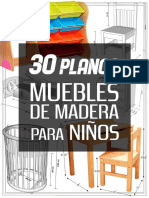 Una Guía Con 30 Planos para Hacer Muebles de Madera para Niños