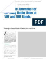 Wearable Antennas For Off-Body Radio Links at VHF and UHF Bands