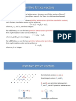 Primitive Lattice Vectors (Primitive Translation Vectors)
