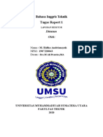 Bahasa Inggris Teknik Tugas Report 1: Disusun Oleh