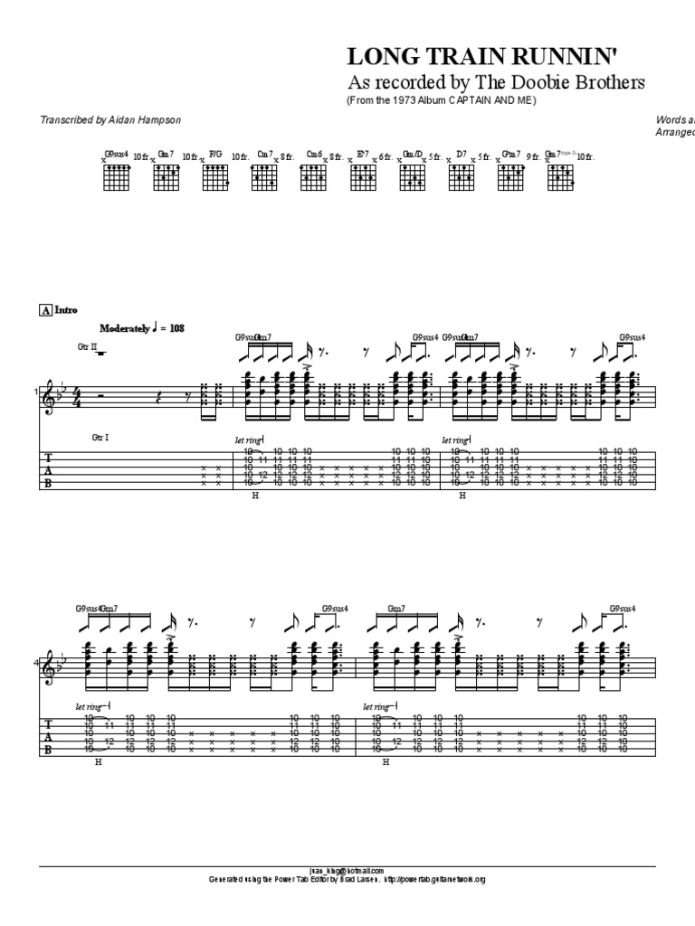 The Doobie Brothers - Long Train Runnin | PDF