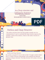 Surface, Deep Structure and Ambiguous Sentence: Doni Setiawan Sinaga 2191121001 English Education 2019 A