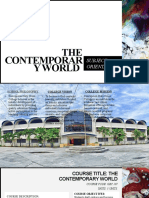 Contemporary World Subject Orientation