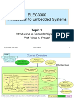 ELEC3300 - 01 Introduction To Embedded Systems