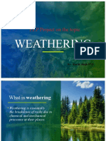 ELP Project On The Topic: Weathering