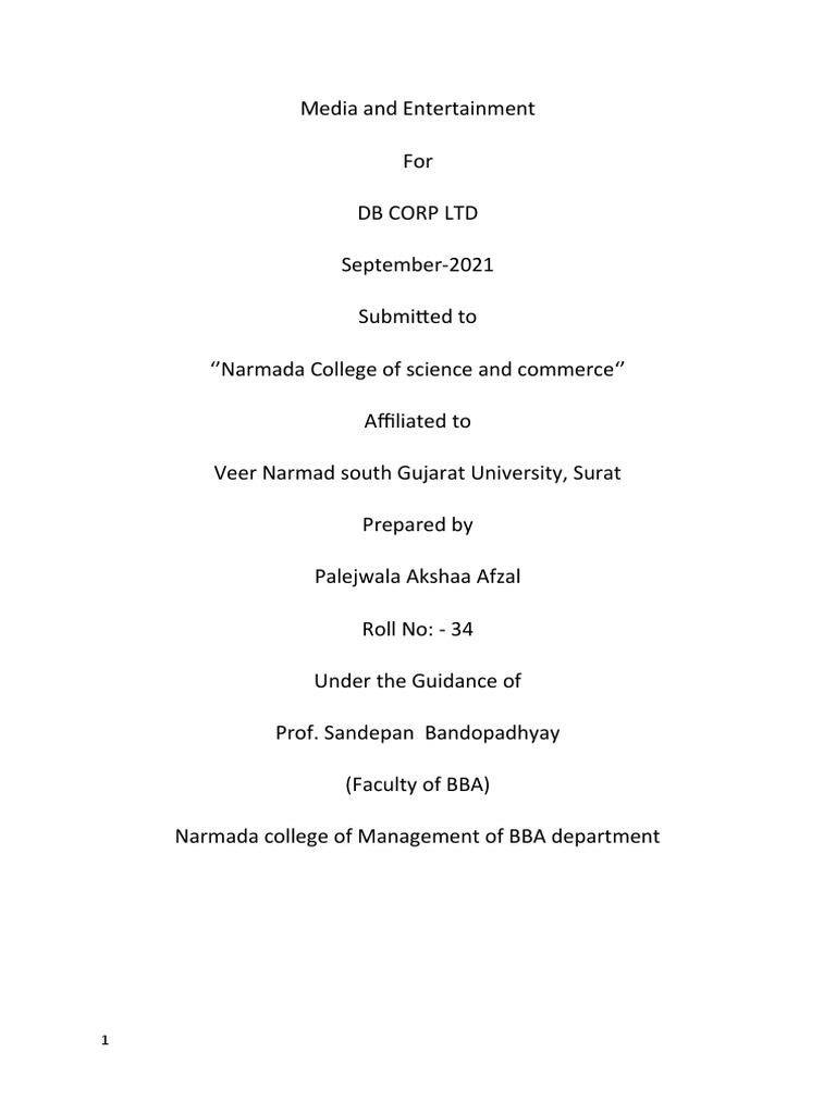 Media and Entertainment MANAGEMENT PDF Entertainment Mass Media