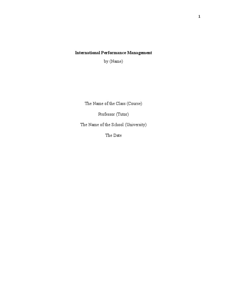 FedEx International Performance Management | PDF | Performance ...