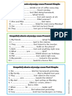 Uzupełnij Zdania Używając Czasu Present Simple-3