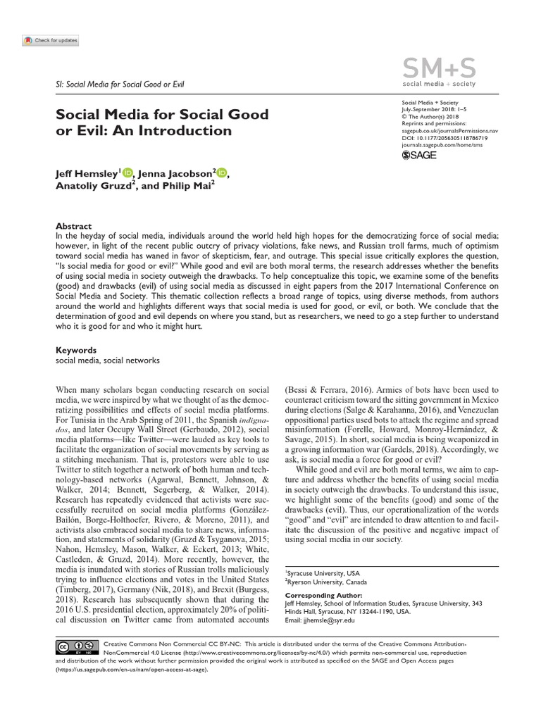 01 Social Media Journal Article PDF Social Media Popular